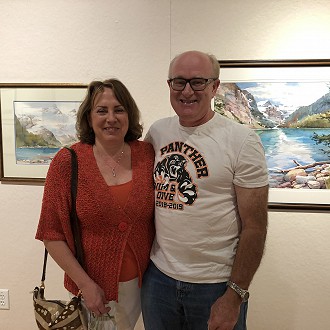 Visual Arts Team Member, Deb Heberlein and her husband, Greg Heberlein