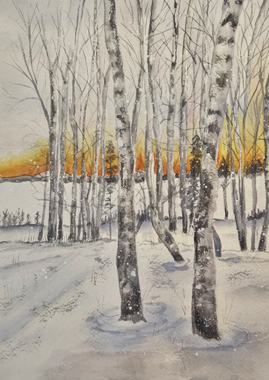Snow & Stillness:  A Watercolor Winter Workshop