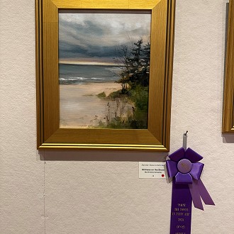 Artist Choice Award “Stillness on the Shore” by Christine Schadrie